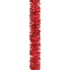 SHATCHI 1.8m/6ft Red Luxury Deluxe Chunky Christmas Tinsel Garland Xmas
