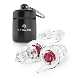 Senner, WomenPro, Ear Protection, Ear Plugs, Ultra Easy to Carry and Quiet, Red, Reusable and with Aluminium Case