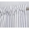 Annlaite Stripes Textured Drapes Stripe Pattern Valance Curtains Light Reducing