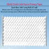 Qlvily Chain Link Fence Privacy Tape, 246ft x 0.15ft Chain
