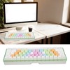 61 Keys Mechanical Keyboard RGB Backlight Colorful Keycaps Mini Wired