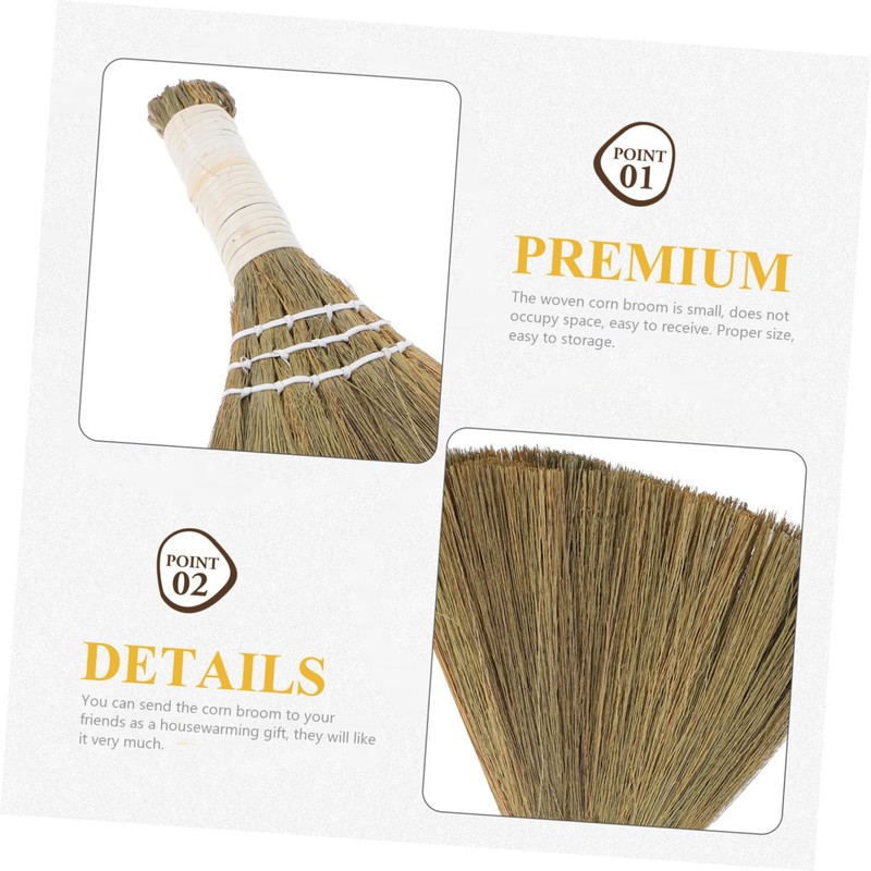 ULTECHNOVO Small Handheld Whisk Broom for Indoor Cleaning Lightweight Ergonomic