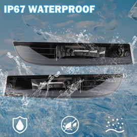 Fog Lights Compatible with 2000 2001 2002 2003 2004 2005 Impala Front Bumper Driving Fog Lamps - Clear Lens