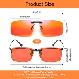 Clip-On Gaming-Brille mit Blaulichtfilter für Gamer und Esport-Enthusiasten, Blaulichtblockierende Brillenclips, Schutz vor Augenbelastung, Ideal für Computer und lange Gaming-Sessions