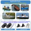 Bimini Top for Inflatable Boat (Width 3.3-4.6 ft) with Mounting