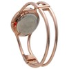 Blekon Silver Round Face Metal Double Band Fashion Women's Bangle