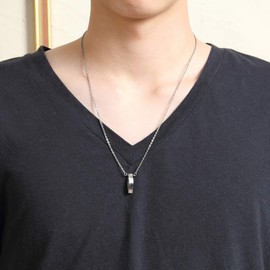 純チタン磁気ネックレス ピュアループオズ クリスプ（プラチナカラー）55cm