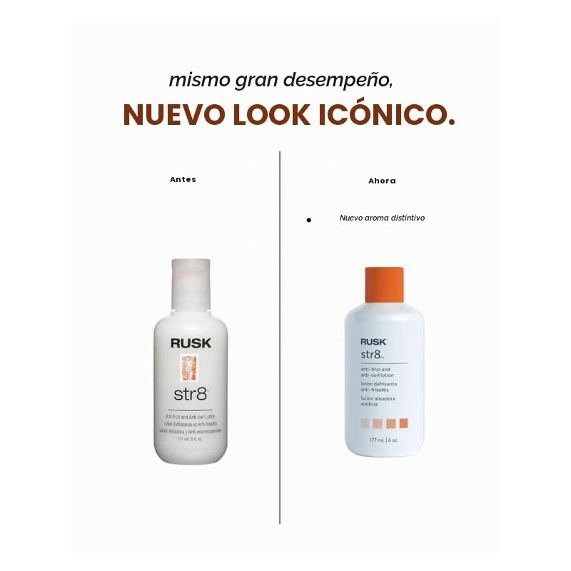 RUSK Designer Collection Str8 Anti-Frizz and Curl Lotion