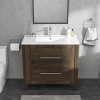 Sarlai 36-Inch Modern Drop-In Vanity Easy Clean Bathroom Sinks Ceramic
