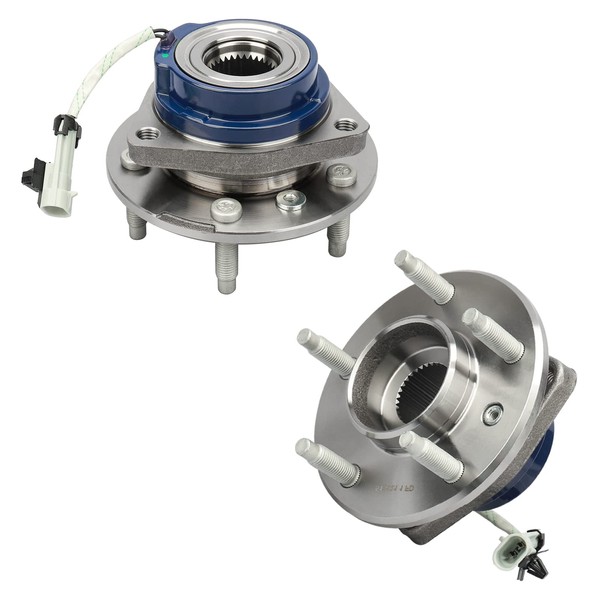 DRIVESTAR 513121-2P (Pair) Front Wheel Hub & Bearing Assembly 5 Lug with ABS for Chevy Impala Venture, Buick Century, Cadillac DTS, Pontiac Grand Prix, Oldsmobile Aurora