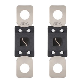 VEXUNGA Mega Fuse 50A MEGA/AMG/ANM Screw Fuse 50 Amp 50Amp High Current Strip Bolt-on Fuses for Cars (Pack of 2pcs)