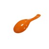 Xmomx 6 pcs Orange Soup Spoon Round-Bottom Asia Porcelain Ceramic