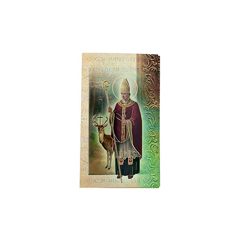 William J. Hirten Deluxe Catholic Holy Card with Traditional Prayers