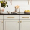 khtumeware 10 Pack Brushed Brass Cabinet Pulls 3-3/4 Inch(96MM) Hole