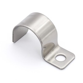MgcTolBox Pack of 20 mounting clamps, V2A stainless steel pipe clamp, hose buckle, pipe holder, metal cable clamps for pipe diameter 19-20 mm
