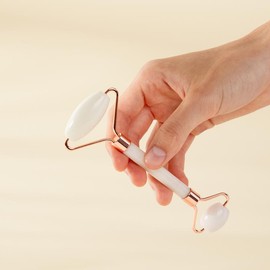 Jade Roller by Y'OUR for Face, Eyes, Neck, Muscle Relaxing | Cooling & De-puffing Massage Tool | Improve Fine lines Blood Circulation Facial Skincare