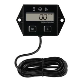 Jayron Tach Hour Meter 011E for Lawn Mower Garden Tractor Inverter Generator Chainsaw Outboard Motor Marine UTV Jetski Motorcycle Snowmobile Compressor