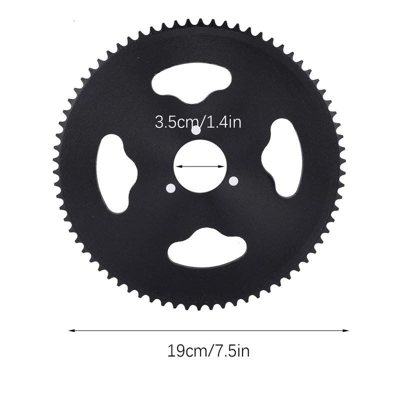 Bnineteenteam Rear Sprocket, T8F 74 Teeth 35mm Steel Sprocket Durable