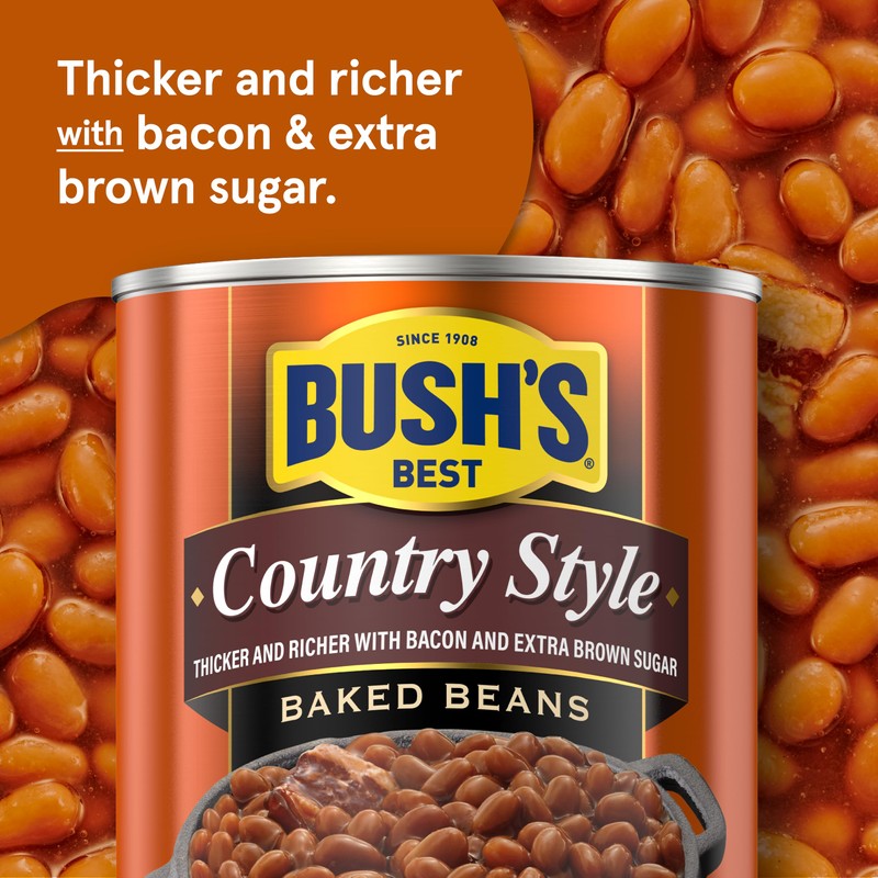 BUSH'S BEST 16 oz Canned Country Style Baked Beans, Source