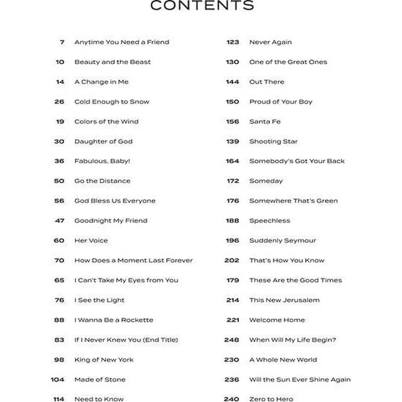 Alan Menken Songbook - 2nd Edition