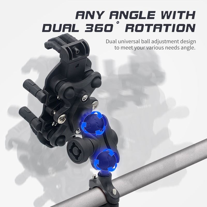 Motorcycle Phone Mount Holder with Vibration Dampener Anti-theft Motorcycle Cell
