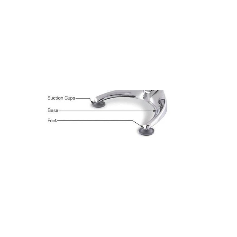 Saladmaster food processor replacement part Gray Rubber SUCTION CUP 3/8"