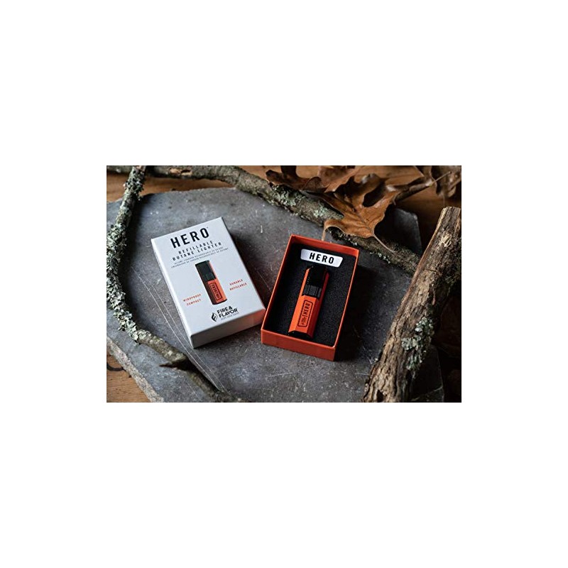 Fire & Flavor Hero Grill Windproof, Durable, Compact, Refillable Butane