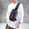 Unisex Classic Password Anti-Theft Chest Bag Simple Fashionable All-Match Messenger