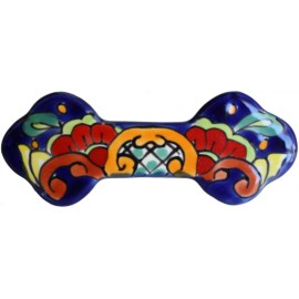 Fine Crafts Imports Mexican Handmade Talavera Ceramic Rainbow Drawer Pull