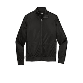 Sport-Tek Tricot Track Jacket. JST94 S Black/ Black