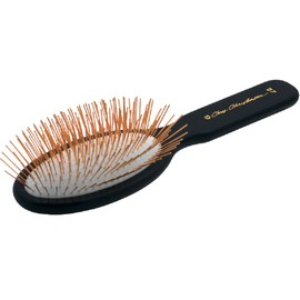 Chris Christensen 27mm Pin Dog Brush, Gold Series, Groom Like a Professional, Gold-Plated Stainless Steel Pins, Perfect for Fragile Coats, 30% More Pins, Ground and Polished Tips