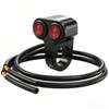 Weasch Universal Dual 7/8" 22mm Motorcycle Handlebar Switch, 12V Waterproof
