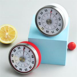 pftechnik Kitchen Timer Mechanical Reminder for Student Learning Special Children's Time Management Alarm Clock Visual Timer (big red), jsq016