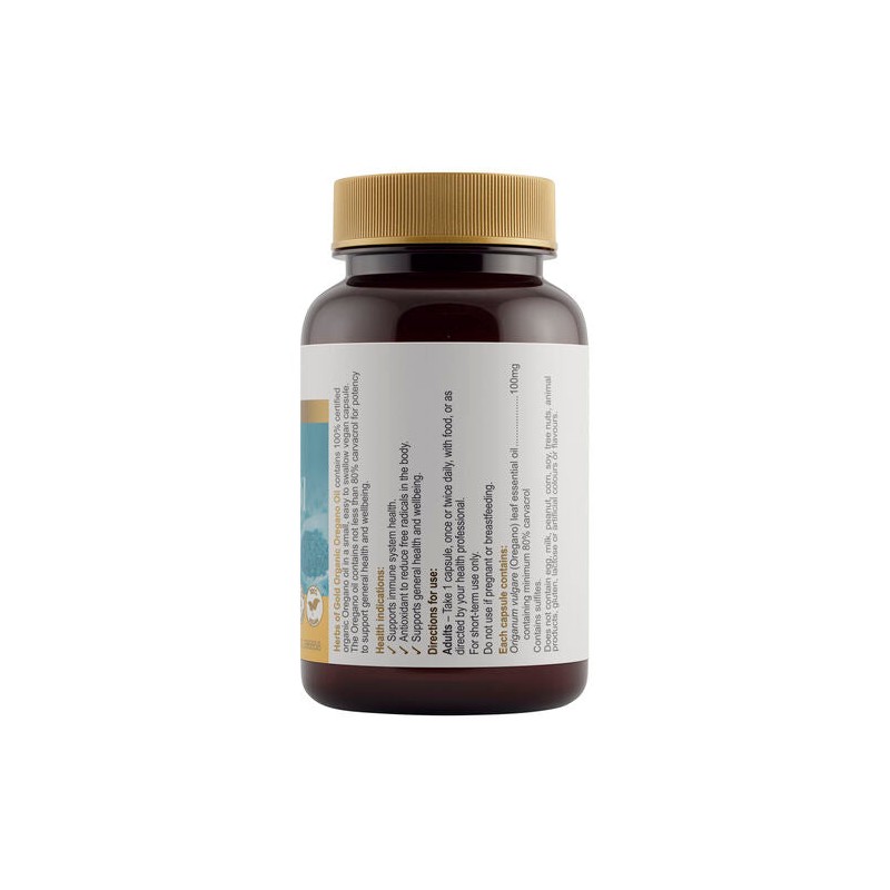 Herbs Of Gold Organic Oregano Oil 60 Capsules
