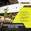 Timber Tuff Portable Chainsaw Sharpening Stump Vise with Thumb Screw