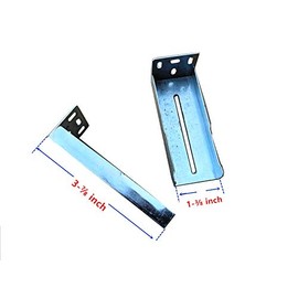 Rear Mounting Bracket for Drawer Slide 4'' Long Bracket (Single) Fit 35mm Ball Bearing Full Extension Heavy Duty Drawer Slides