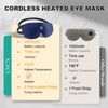 Heated Eye Mask Cordless Warm Eye Compresses for Dry Eyes,