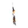 9pcs Cat Feather Wand Toy 3 Sections Retractable Cat Interactive