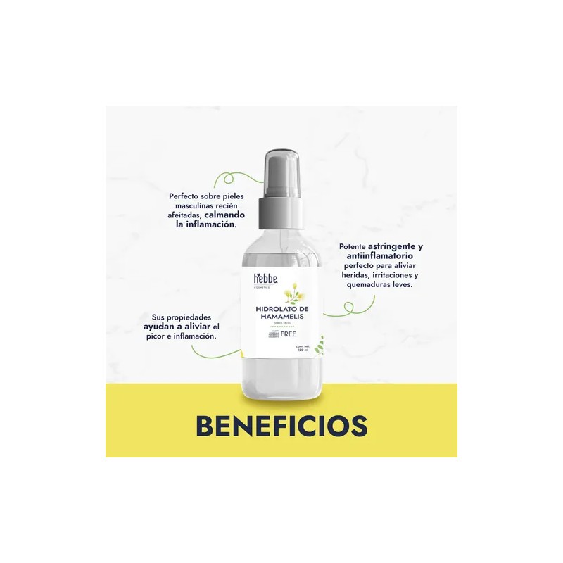Hidrolato De Hamamelis 100% Natural Facial Y Corporal 120ml