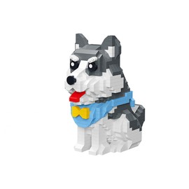 NOOLY Animals Mini Building Blocks for Home and Office Decoration WKLJM-06 (Husky, 796 Pieces)