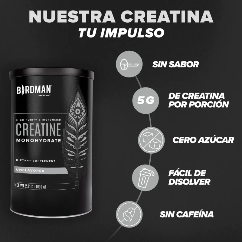 Birdman 1.02kg + Creatina 450g + Shaker + Glúteo Peptonas