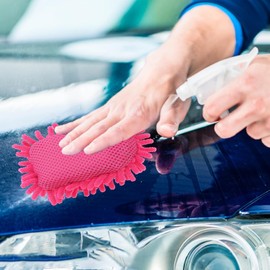 Pink Microfiber Whiteboard Eraser - Washable Dry Erase Sponge Mitt for Chalkboards, Markers, Classroom, Office, and Car Cleaning | Reusable Eraser for Whiteboards, Refrigerators, and Home Use（1 Pack ）