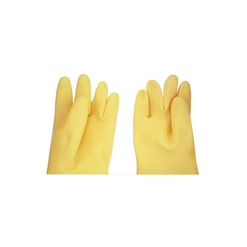 SUNRISE Carnation Latex Glove for Dish Washing/Cleaning/Multi Purposes #400 (1)