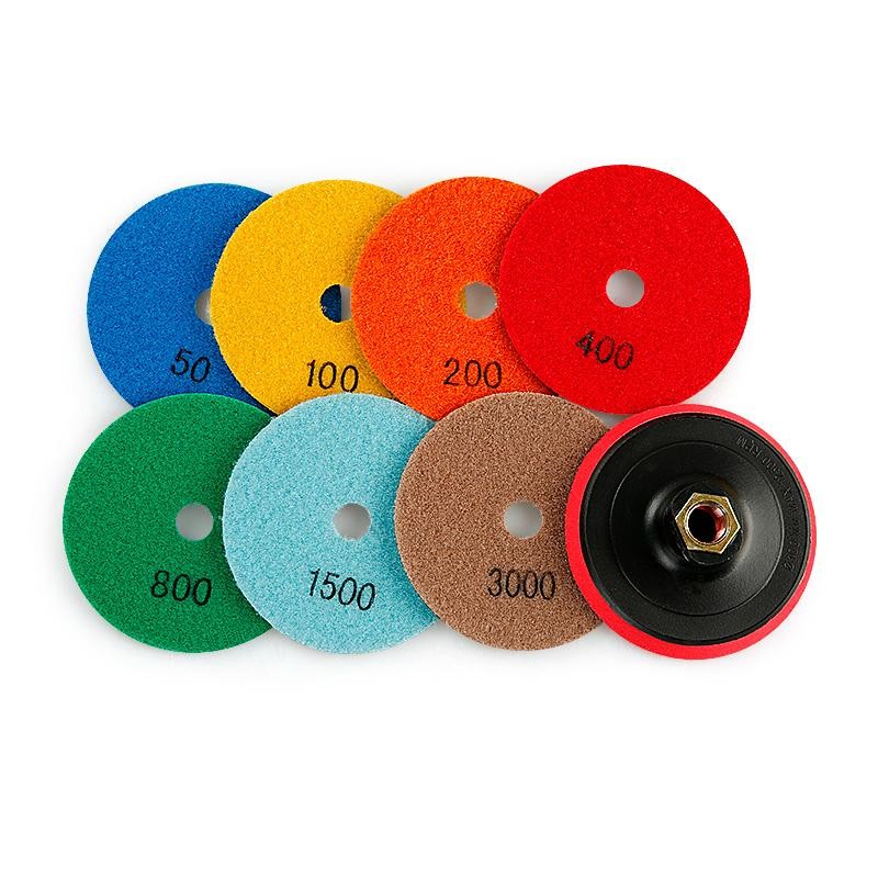 8PCS/Set 4 Inch Dry Polishing Pad Sharp Flexible 100mm Diamond