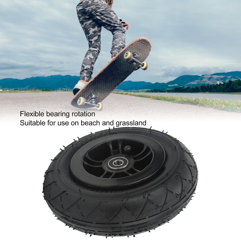 Mountain Skateboard Wheel 8in with Pneumatic Tire Mountain Scooter Wheel