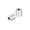 sourcing map M2 Aluminium Alloy Sleeve Crimp 2 mm Steel