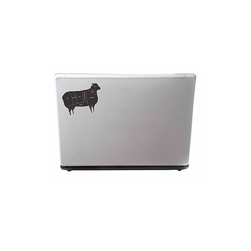 2 x 10cm Meat Cuts Lamb Sheep Vinyl Sticker Laptop