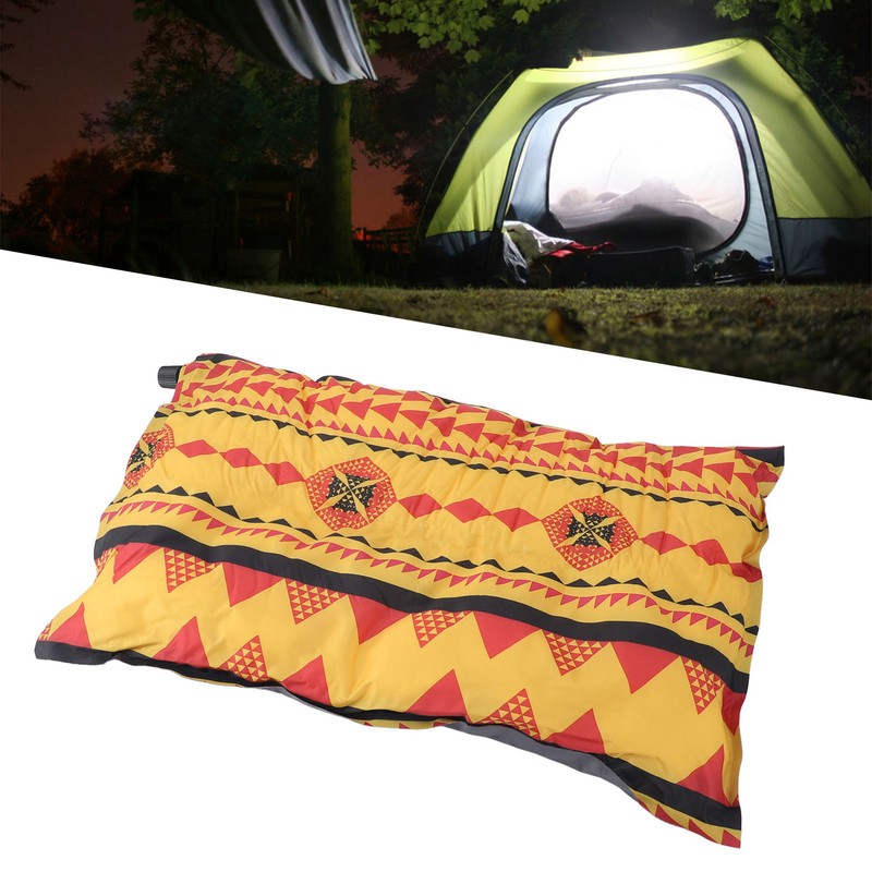 Inflatable Camping Pillow PVC Compressible Lightweight Colorful Automatic Inflatable Pillow