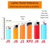 Lucklybestseller Classic Vintage One Side Floral Metal Lighter Pouches Case
