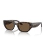Vogue Eyewear Woman Sunglasses Dark Havana Frame, Dark Brown Lenses,